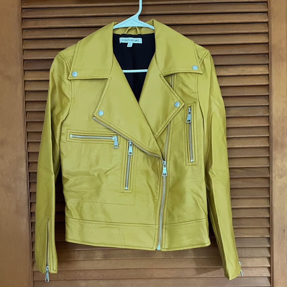 Faux leather jacket